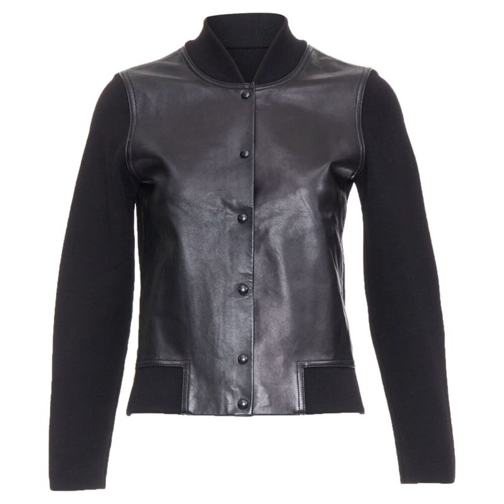 Alexander Wang Merino Wool Leather Bomber